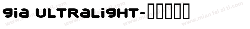 Gia UltraLight字体转换